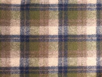Plaid di lana verde